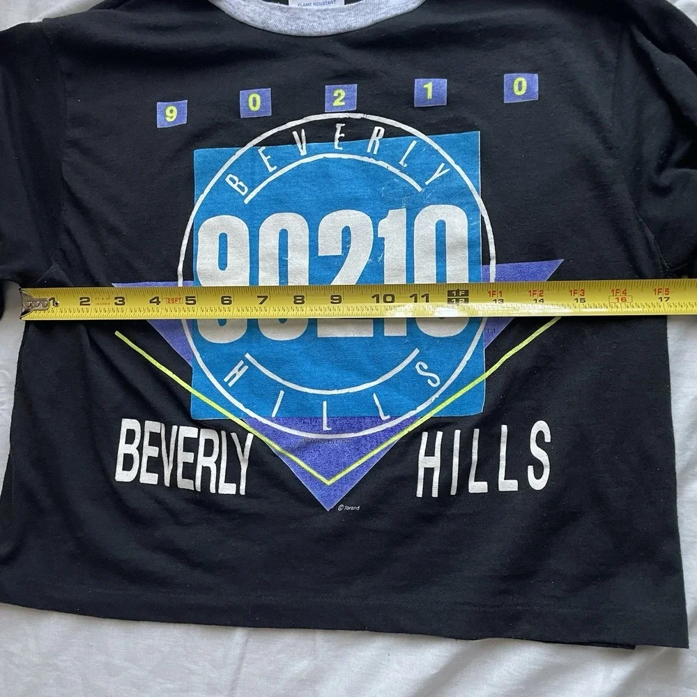 Vintage 90s Beverly Hills 90210‎ Black and Gray Pajama Set, L